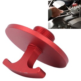 Akozon Oil Filter Plug, Oil Filter Plug Handle Off Tool CNC Aluminum Alloy Red Replacement for RAM 2013-2018
