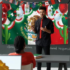 Mexican Independence Day Decorations Mexican Banner Sign Viva Mexico Backdrop Mexico Independence Day Decorations for For Home Party