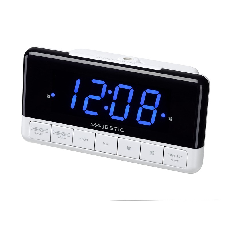 Majestic SVE 337P Digital Alarm Clock with LED Display, 1.2