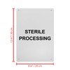 Sterile Processing Sign, 8.5 x 11 in" OSHA Compliant Information