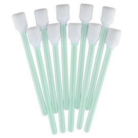 Yosoo 100pcs hisopos de Limpieza, Espuma antiestática Limpia para Impresora/Disco/Lente 3D, Esponja de Bastoncillos de Limpieza Hisopos con Punta de Espuma para Impresora de Inyección de Tinta