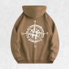 Compass Graphic Hoodie 100% Cotton US Warehouse 6 ColorsColor: Light