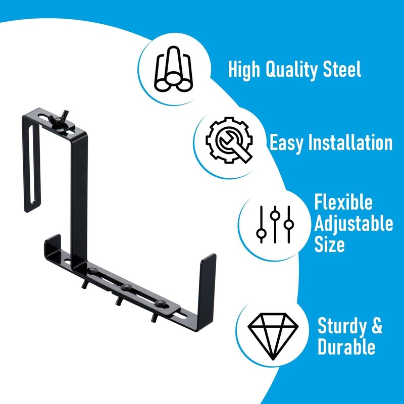 4 Pack Window Box Brackets,Adjustable Planter Box Brackets for Planter