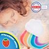 INKEE Foamy Cloud - Regenbogen Badebombe Kinder, Badekugel Kinder Schaumbad,