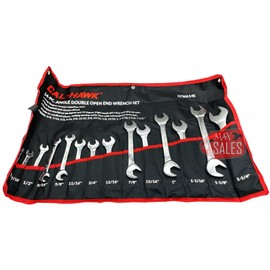 Cal Hawk 14 PC  ANGLE COMBINATION WRENCH SET SAE 3/8" - 1-1/4" W/POUCH