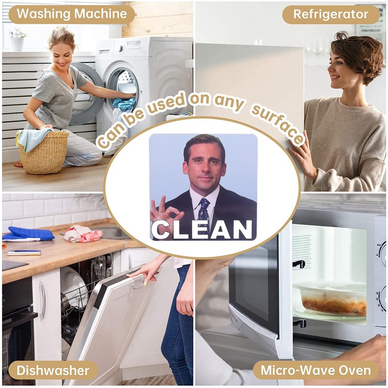 Clean and Dirty Magnet，Dishwasher Magnet Clean Dirty Sign Indicator，Reversible Dish