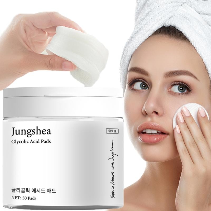 JUNGSHEA Glycolic Acid Exfoliating Pads – AHA Treatment for Acne,