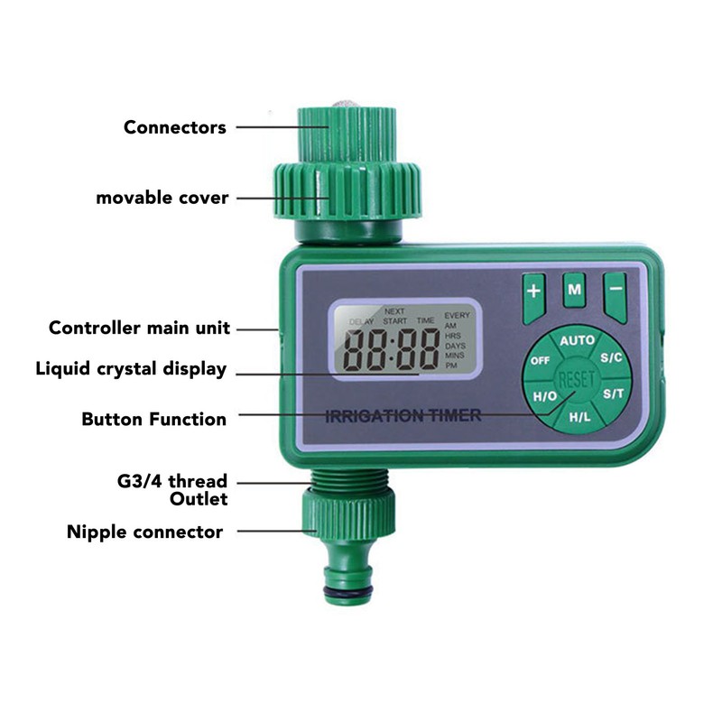 Water Timer Labor Energy Saving Adjustable Simple Operation Automatic Watering