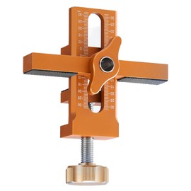Cabinet Hardware Jig Tool, Aluminum Alloy Clamp Support Arm Adjustable Mounting Jig Tool for Cabinet Door Installation Kitchen Bathroom Cabinets