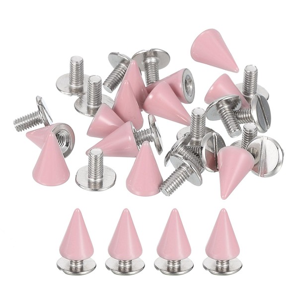 uxcell 16 Sets Spikes and Studs Kit, 7mm Cone Spikes