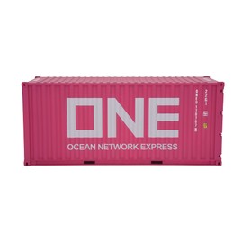 TANG DYNASTY 1:20 ONE 20GP Shipping Container Model Pink Abs Resin & Wood Toy Home Decoration Gift