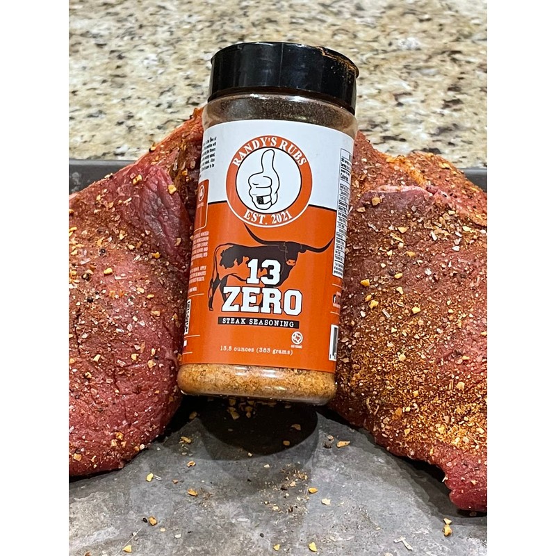 Randy's Rubs Seasoning 13ZERO Steak Seasoning SUGAR FREE and NON-DAIRY