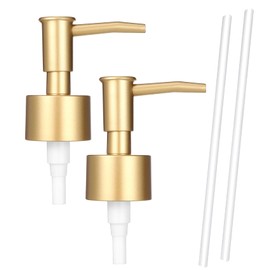 2 Pack Gold Soap Pump, Gold Soap Dispenser Pump for Standard 28/400 Thread