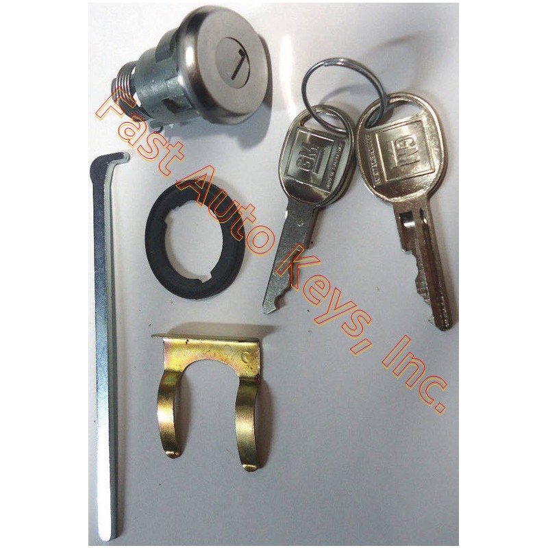 Buick 1955-1958 cerradura de maletero con 2 llaves GM auténticas
