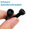 WZHUIDA 1080 Piece M2 M3 M4 M5 Screws Set, Black