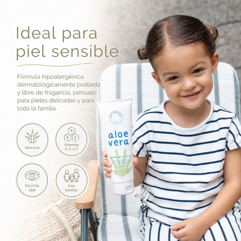 Ganics After Sun Aloe Vera Refrescante Crema Calma Regenera Hidrata