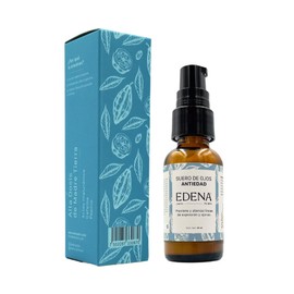 EDENA | Sérum Contorno de Ojos con Cafeína y Ácido Hialurónico | Anti Ojeras, Bolsas y Líneas Finas | Hidratación Profunda, Reafirma y Desinflama | 30 mililitros