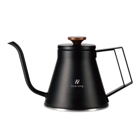Zebrang ZB-DK-MB Coffee Drip Kettle, Direct Flame Induction Compatible (Black/FF)