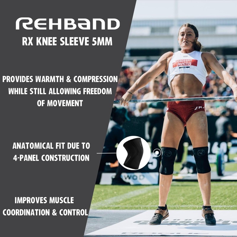 Rehband Knee Support for Weight Training, Knee Support for Cross