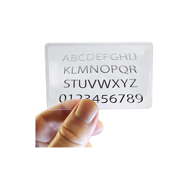 Clarity Opticard Personal Pocket Illuminated Magnifier 2 Random Colors
