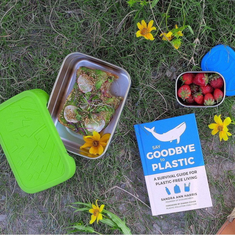 ECOlunchbox Blue Water Bento | Splash Box XL, Große Edelstahldose