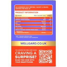 Wellgard OVICOS - Hormonal, Fertility, Hair & Reproductive Health Support with Myo‑Inositol 2000 mg + D‑Chiro‑Inositol (40:1), Shatavari, Magnesium, Zinc, Chromium, Vitamin D3 & B12-20 Sachets