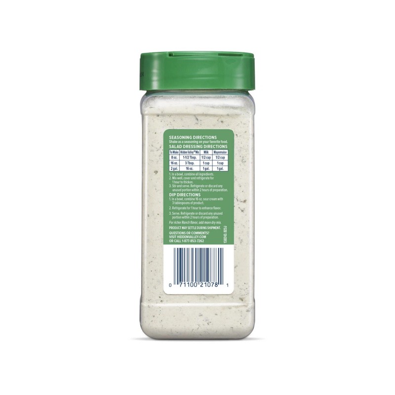 Hidden Valley Ranch Dip or Salad Seasoning Mix 16oz. Guaranteed