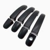 S SIZVER Matte-Black Ready-to-Paint Door Handle Covers Overlay Compatible with