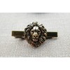 Handmade Oxidized Brass Lion Tie Clip