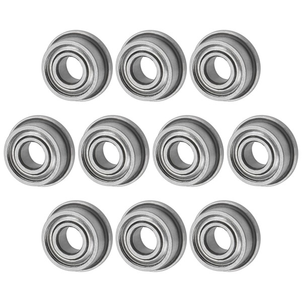 M METERXITY 10-Pack F683ZZ Flanged Ball Bearing, 3 x 7