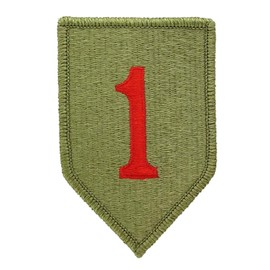 1st Infantry Division RED 1 OCP Patch (Military Issued)-Veteran Owned Business