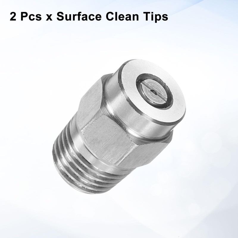HARFINGTON 2pcs Surface Clean Tip 25 Degree 1/4 Inch NPT