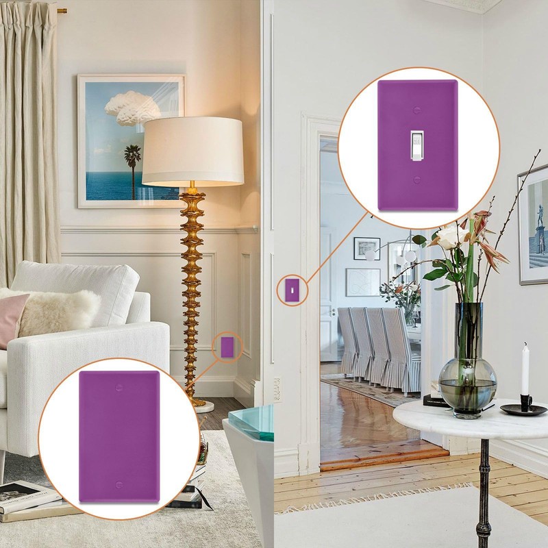 Purple Duplex Outlet Covers Wall Plate Light Switch Cover Plates