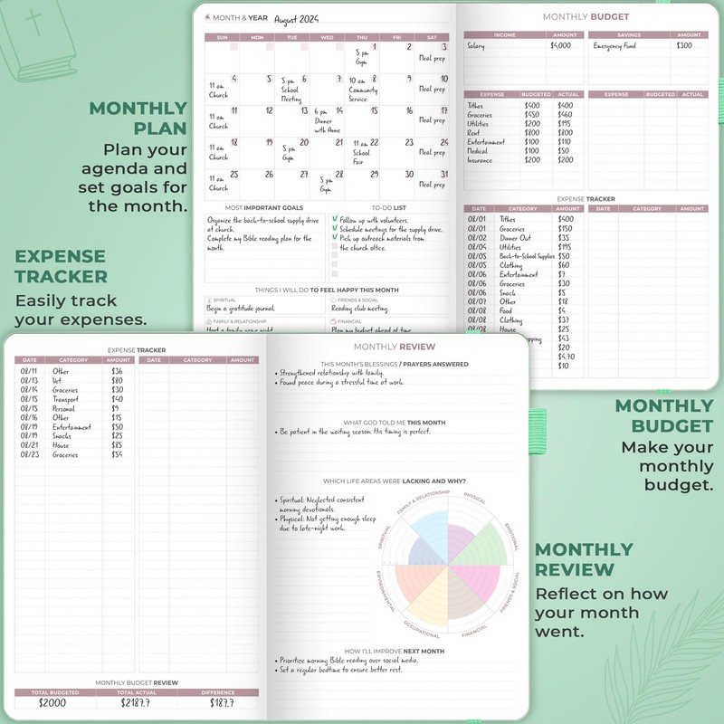 Clever Fox Christian Hourly Weekly Planner – Goal Setting Planner
