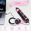 JENABOM Electric Screwdriver Pink, 3.6V Rechargeable Cordless Screwdriver, 5N.m Max