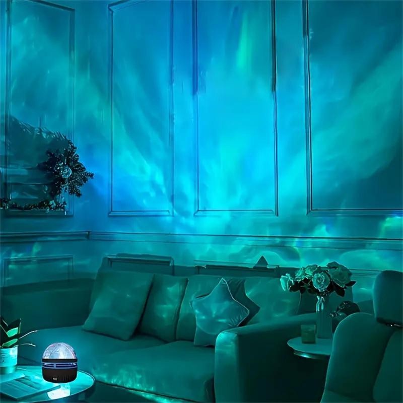 Multifunctional Water Ripple LED Night Light, USB Plug & Remote