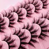 7P-807 3D False Eyelashes, Cat Eye, Fluffy Volume, Curly, Cat-Eye,