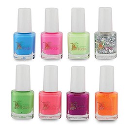 Karma Kids Nail Polish Box Set Natural Safe Nail Polish para niñas - No tóxico, vegano y crueldad - Secado rápido, apto para niños                    