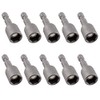 LDEXIN 10 Pcs Quick-Change Power Nut Driver Set 3/8" Hex Shank Magnetic Power Nut Setter Driver Bits