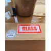 Large Caution "Glass" Stickers. 64 Large Caution "Glass" Labels. 4
