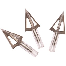G5 Outdoors Montec 100% Steel Premium Crossbow Fixed Broadheads. Simple to Use, High Performance Broadhead. (3 Pack) (Made in The USA)