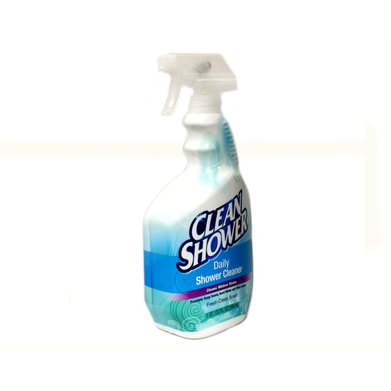 Clean Shower Daily Shower Cleaner Spray, Cleans Mildew Stains, Prevents