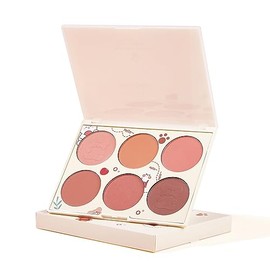 Paleta de rubor de 6 colores, tonos de rubor altamente pigmentados, paleta de rubor de maquillaje para rostro, apariencia de mujer de piel madura