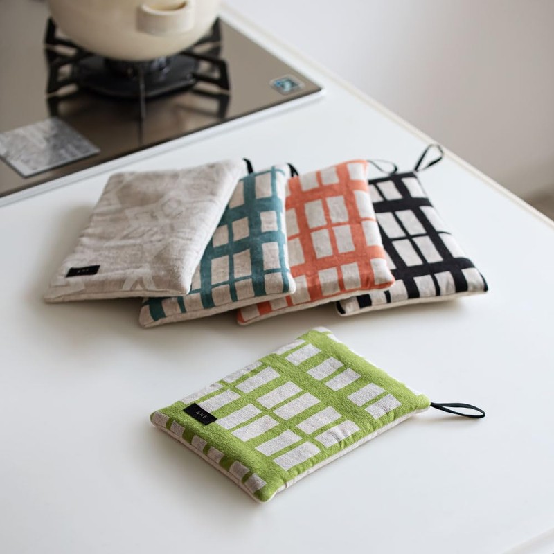 &NE NHK-104-KSGR Trivet Mitt, Koshi Green, Made in Japan, Japanese