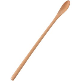 Brown Coffee Spoon Wooden Spoons for Cooking Honey Server Tea Coffee Stirring Spoons Paint Color Honey Tea Scoops Long Handle Coffee Accessories,Coffee, Tea and Espresso