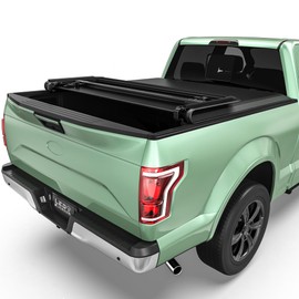 LEDKINGDOMUS Soft Tri-Fold Truck Bed Cover Fits for Ford F150 F-150 2015-2025 | 5'5" (67") Bed