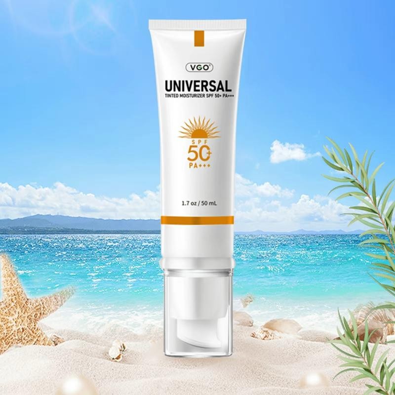 VGO-Universal Tinted Moisturizer SPF 50+ Earthyyellow liquid lt can be