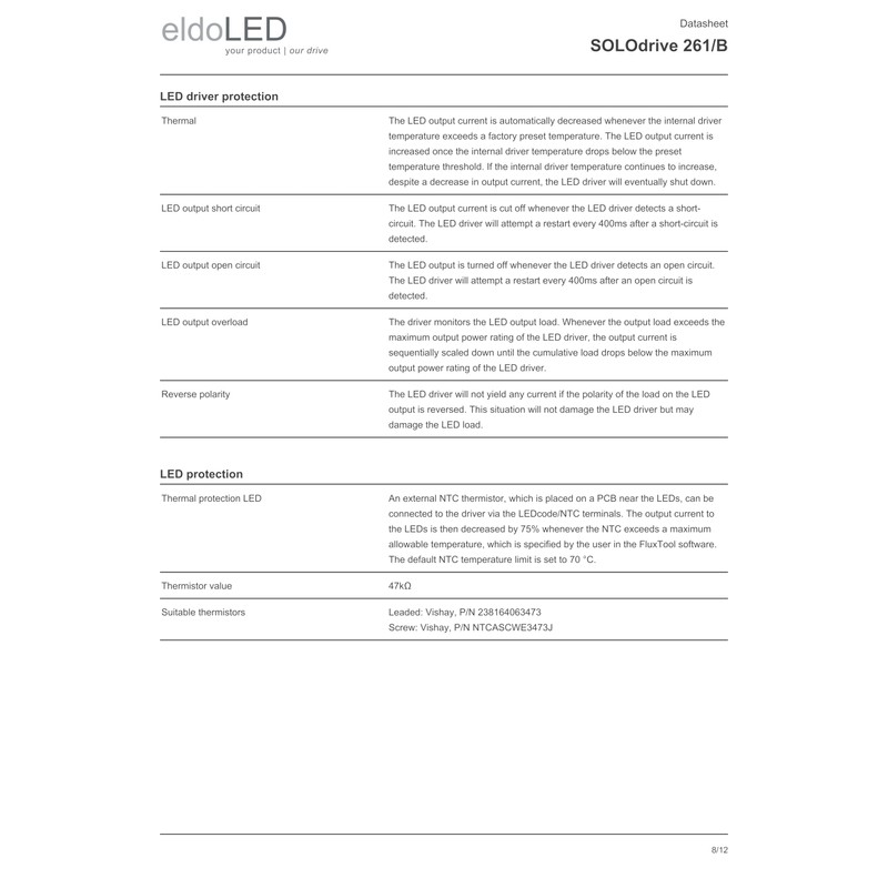 eldoLED | SOLOdrive 261/B | 20W 0-10V 'Dim to Dark'