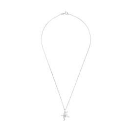 Amor 9964611 Women's Necklace with Pendant 925 Sterling Silver with Synthetic Zirconia 42 cm Silver Elf Comes in Jewellery Gift Box, Sterling Silver, Cubic Zirconia