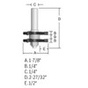 Bosch 84623M 1-7/8 in. x 1/4 in. Carbide Tipped Tongue